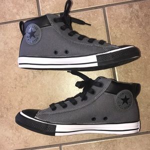 Converse Gray Mid Top All Star Sneakers